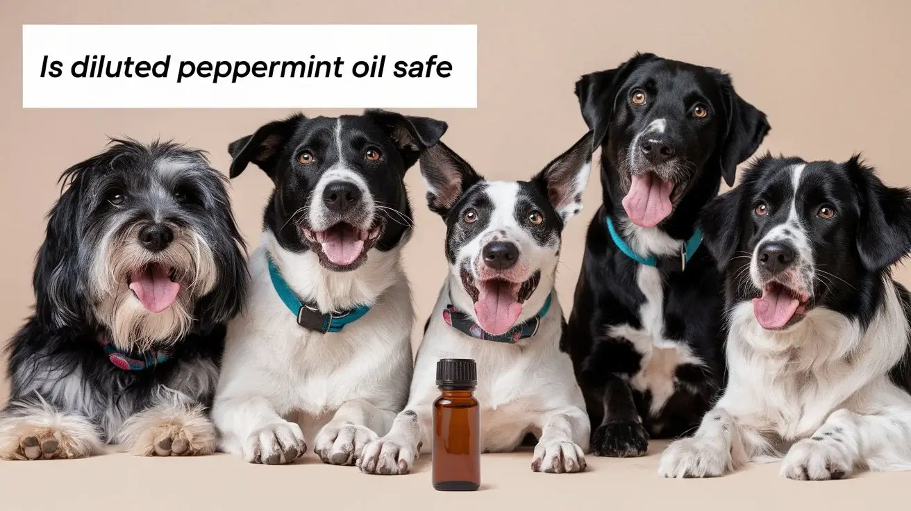 is diluted peppermint oil safe for dogs a-photo-of-a-group-of-dogs-with-their-mouths