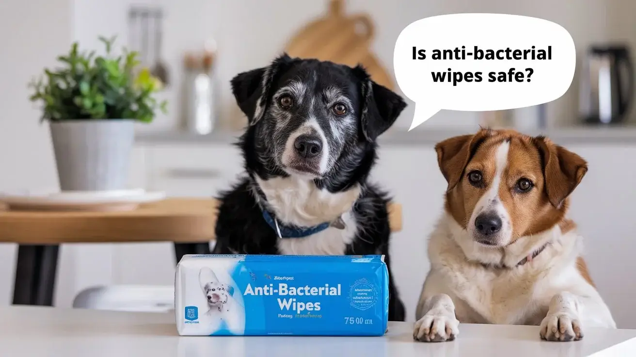 Should You Use Anti Bacterial Wipes on Dogs a-photo-of-two-dogs-sitting-near-a-box-of-anti-bac