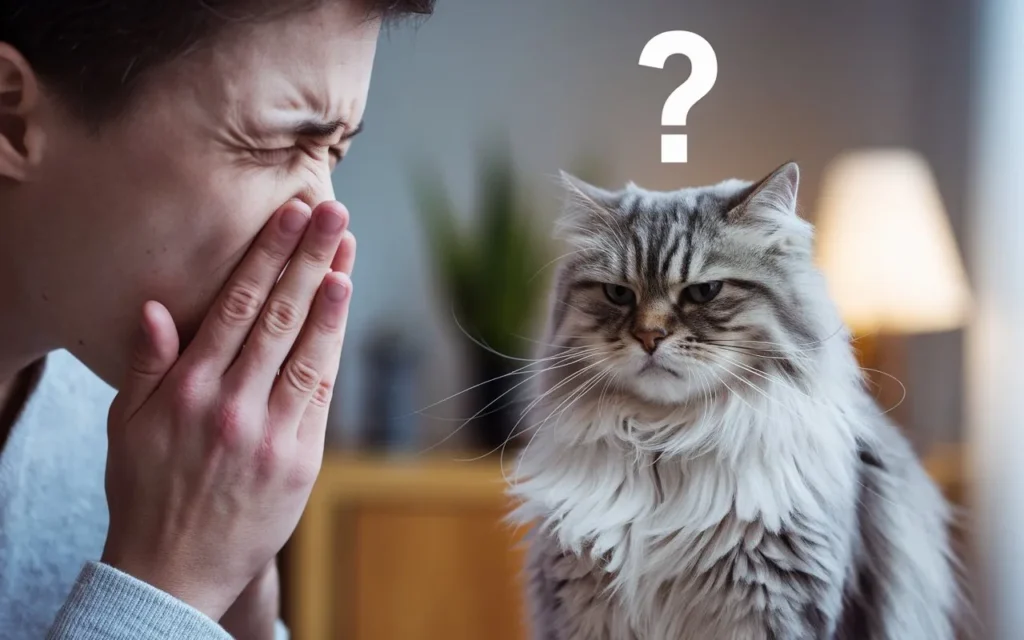 am i allergic to cats quiz -a-person-sneezing-near-a-cat