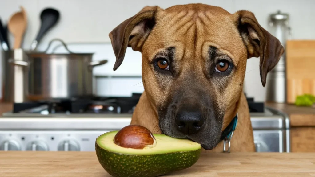 can dogs eat avocado a-photo-of-a-curious