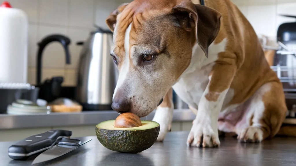 can dogs eat avocado a-photo-of-a-curious-dog-sitting-on-a-kitchen-coun