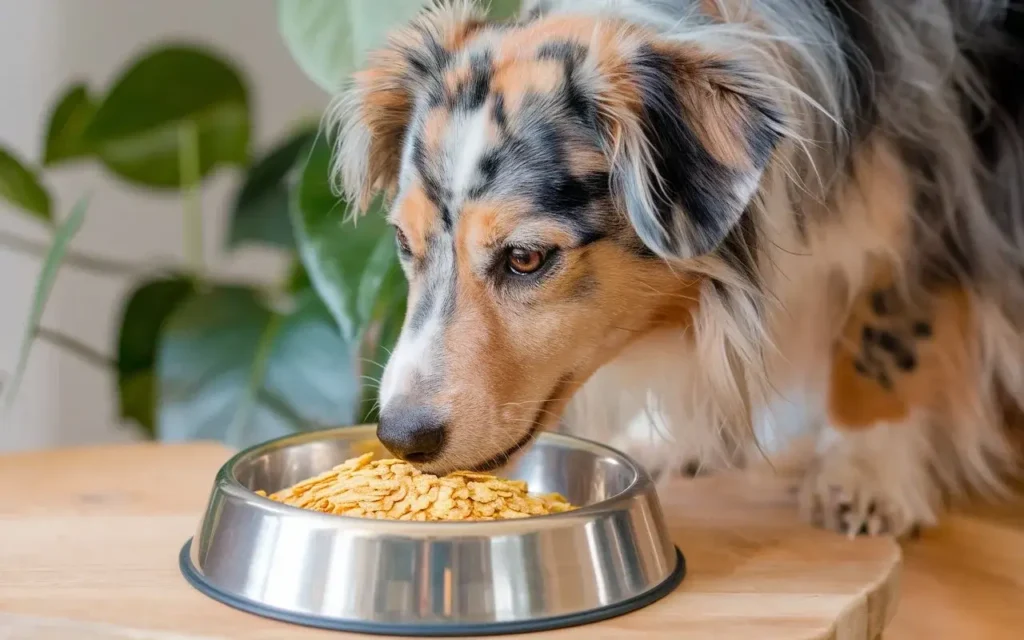 can dogs have nutritional yeast a-photo-of-a-happy-dog-with-vibrant-colors