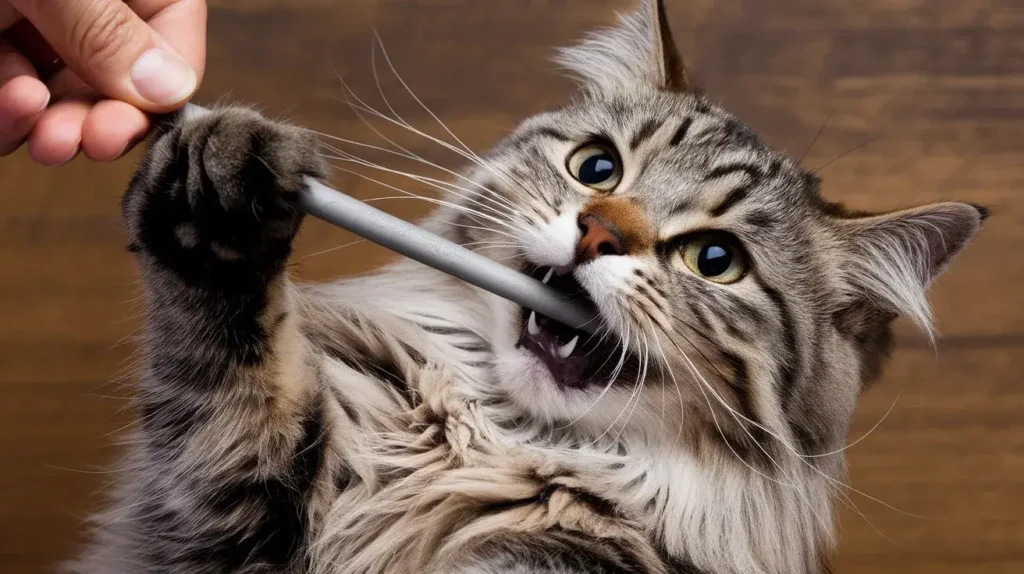 do cats swallow silvervine chew sticks