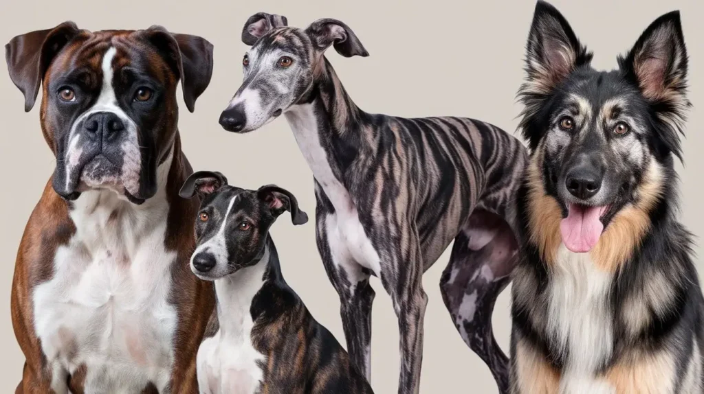 dog breeds that have brindle coats a-photo-of-a-variety-of-dog-breeds-with-brindle