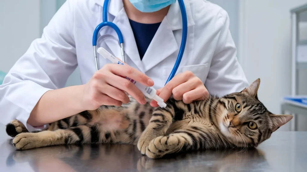 how long does dewormer take to work in cats a-photo-of-a-doctor-wearing-a-stethoscope-around