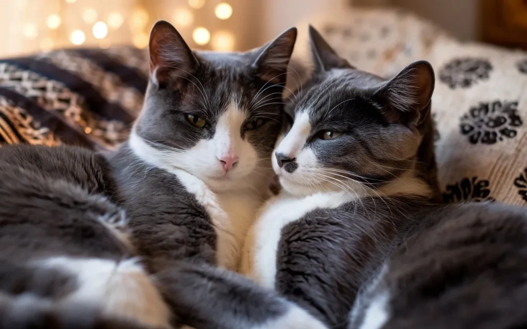 how to tell if cats are bonded a-photo-of-a-close-up-of-a-cat-cuddling