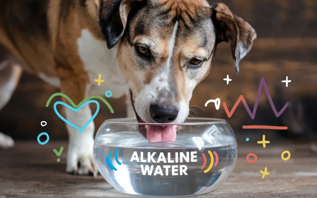 is alkaline water good for dogs a-photo-of-a-happy-dog-drinking-from-a-clear-water