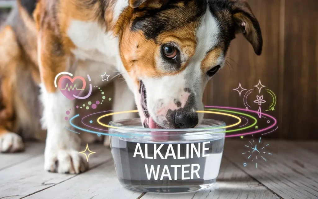 is alkaline water good for dogs photo-of-a-happy-dog-drinking-water-from-a-clear