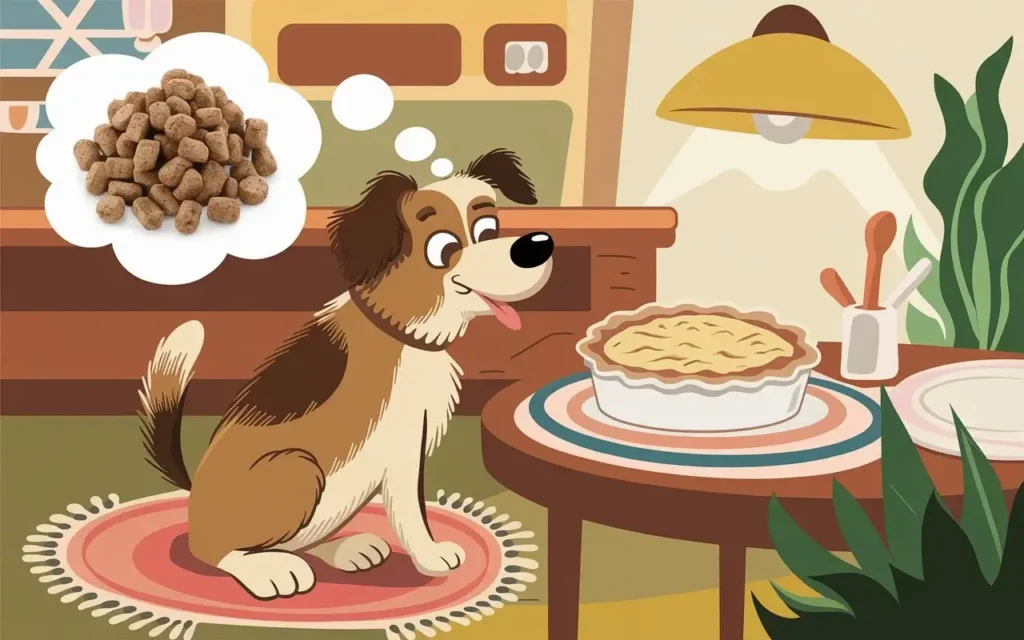 is it healthy for dogs to eat pot pie a-playful-dog-is-looking-curiously-at-a-delicious