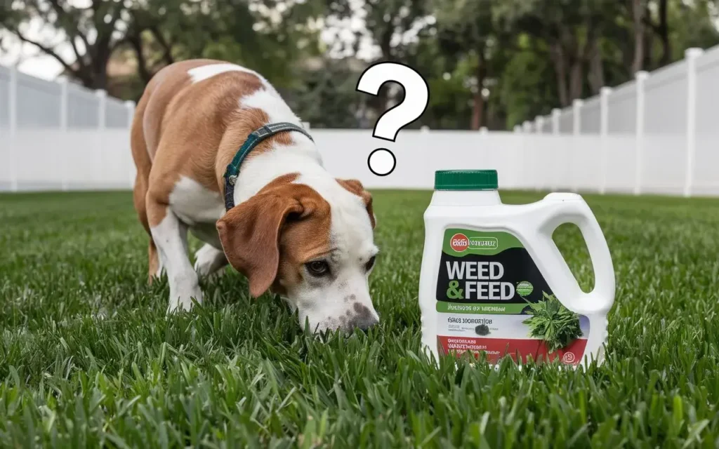 is weed and feed safe for dogs