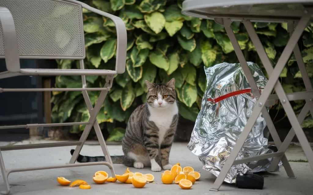 keep cats off outdoor furniture