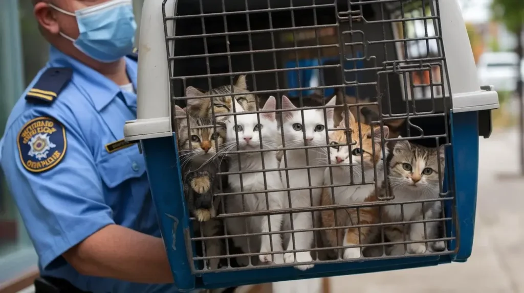 what does animal control do with stray cats a-photo-of-an-animal-control-officer-carrying