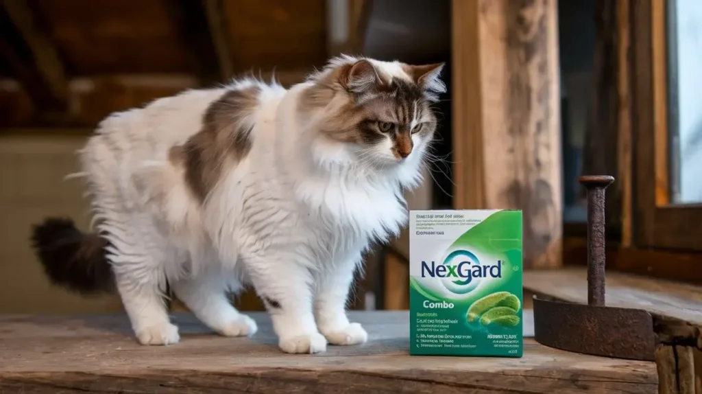 what is the price of nexgard for cats a-photo-of-a-cat-standing-near-a-nexgard-combo