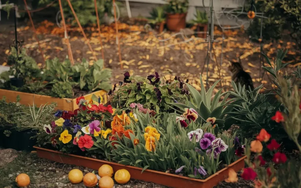 keeps cats away from plants using orange