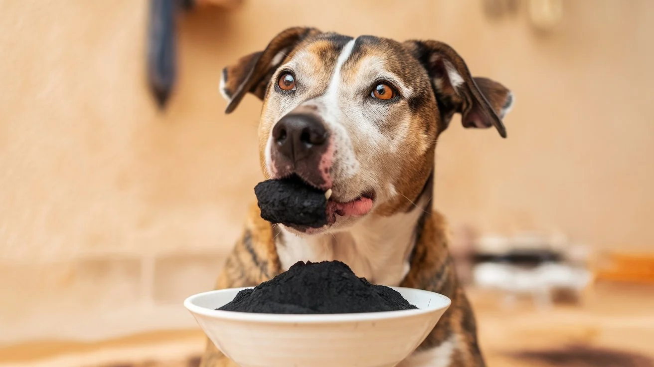 where to buy activated charcoal for dogs a-photo-of-a-dog-with-activated-charcoal