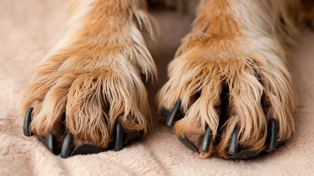 why are my dogs paws so rough a-photo-of-a-close-up-of-a-dog-s-rough-dry-paws