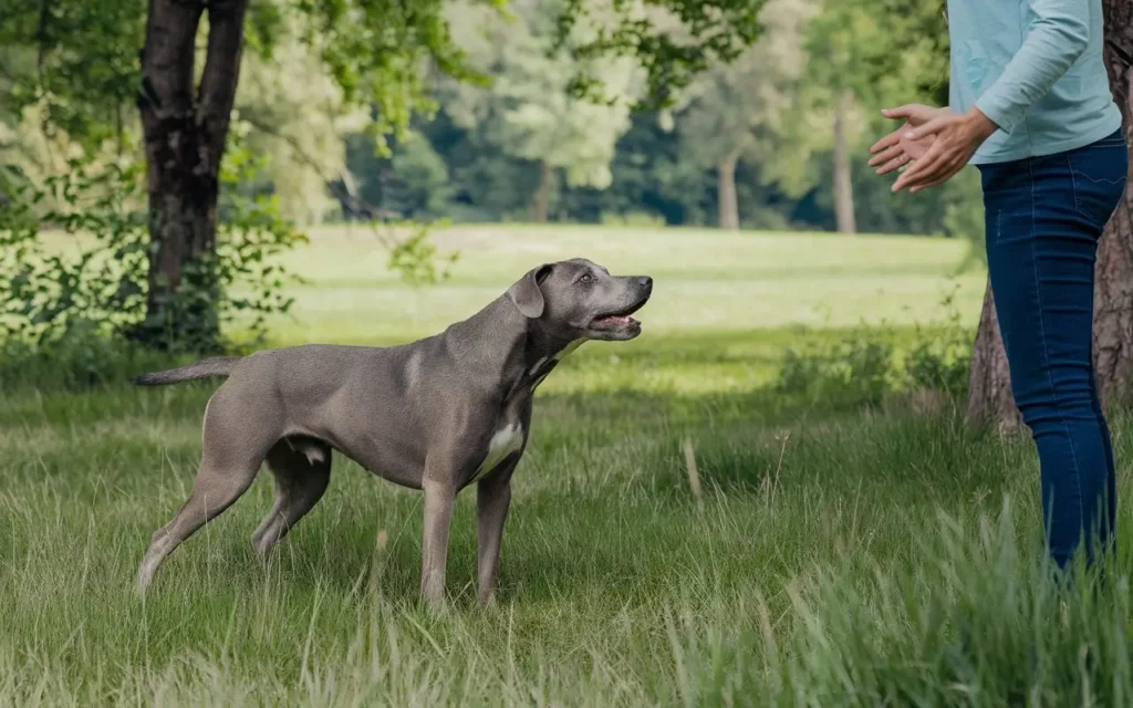 why do dogs bark at strangers a-photo-of-a-realistic-scene-of-a-dog-barking-at