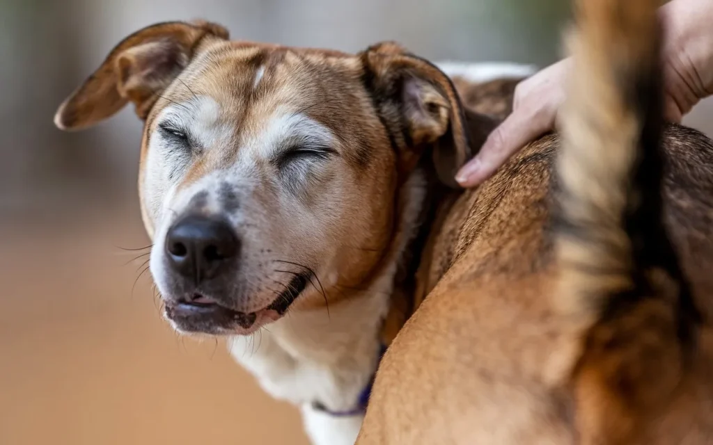 a-close-up-shot-of-a-happy-dog-with-its-eyes-half