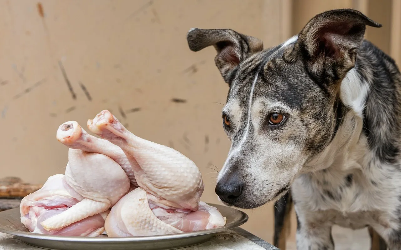 a-photo-of- can dogs eat raw chicken drumsticks