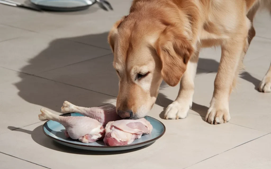 can dogs eat raw chicken drumsticks