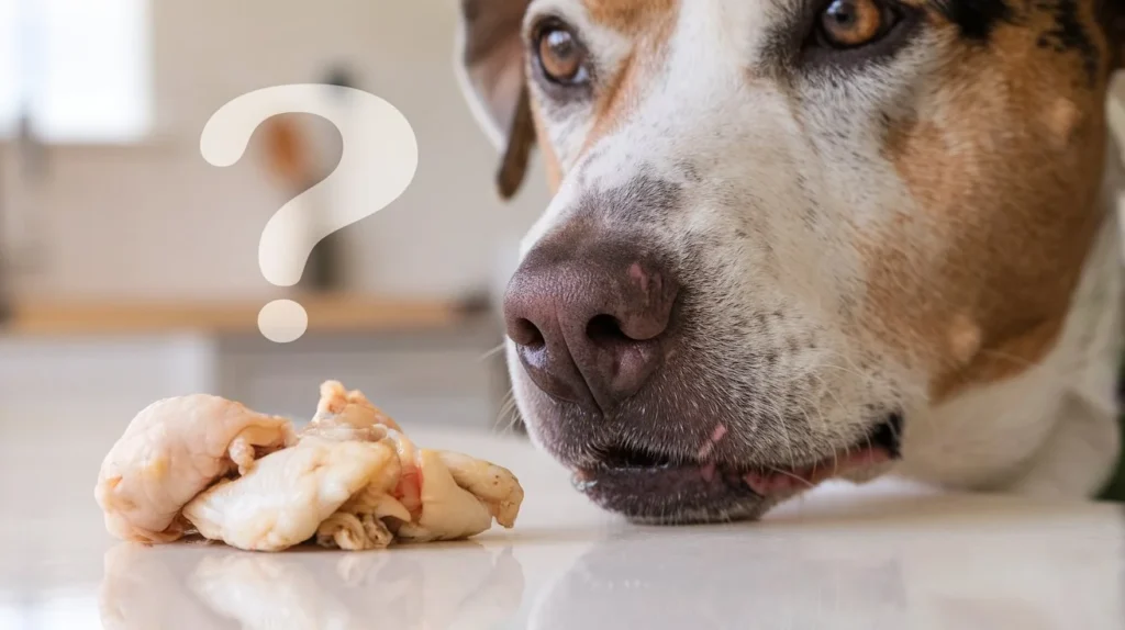 can dogs eat raw chicken gizzards a-photo-of-a-close-up-shot-of-a-dog-s-face-the-dog