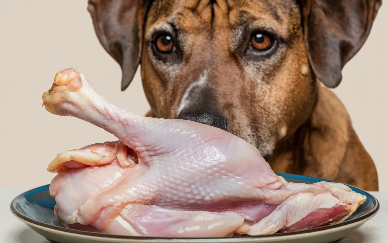 can dogs eat raw chicken skin