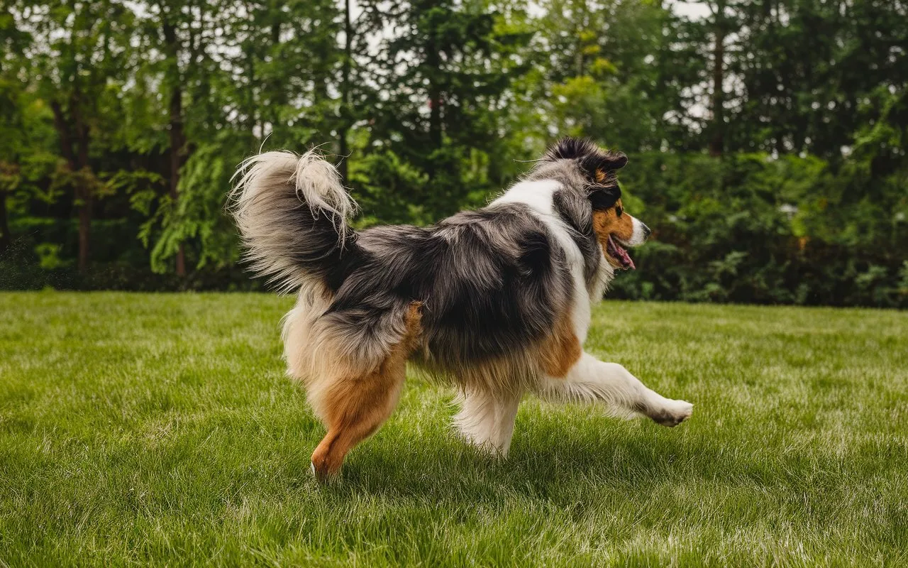 dog kick their back legs