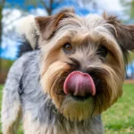 why do dogs lick their noses close-up-shot-of-a-playful-dog-with-a-bright