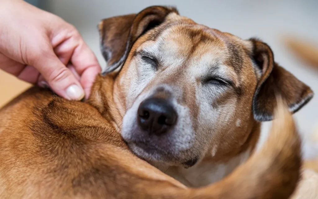 why do dogs like their butt scratched -a-close-up-shot-of-a-dog