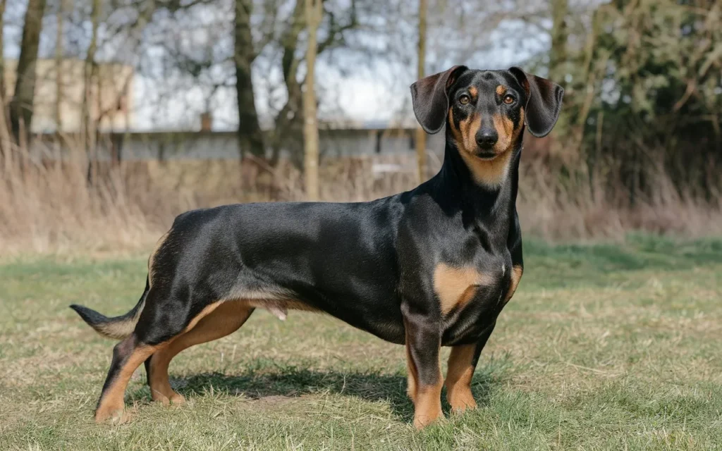 a-photo-of-a-long-bodied-dog-with-short-legs What breed is a dog with a long body